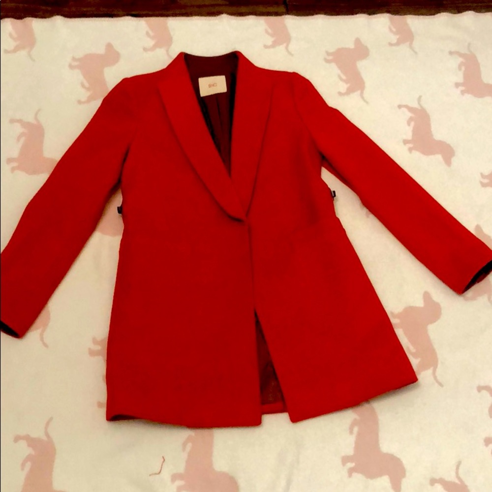 EnC 100% Wool Coat, Mid length, Amber Red, US2